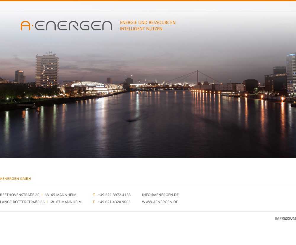 AENERGEN - Energie und Ressourcen Intelligent nutzen  - Die Internetpr&auml;senz befindet sich im Aufbau.